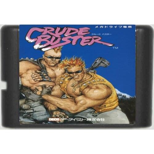 Crude Buster 16 bit MD Game Card For Sega Mega Drive For Genesis