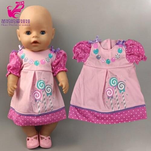 43cm Reborn Baby Doll clothes Dress 18" American OG girl Doll Outwear