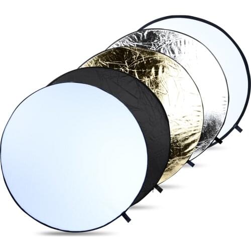 110cm 5 in 1 Portable Photography Studio Reflector Multi Photo Disc Collapsible Light Reflector 43