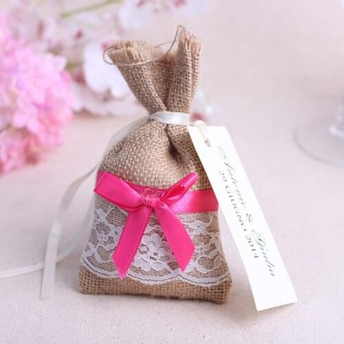 500pcs 9x15cm Linen Cotton Sack Bag Favor Gifts Candy Box Candy Bag Baby Shower Favor Gift party Halloween