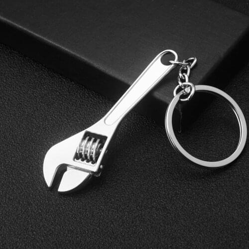 Car Tool Keychains for Men Car Bag KeyRing Combination Portable Mini Utility Pocket Clasp Ruler Hammer Wrench Pliers Key Chains