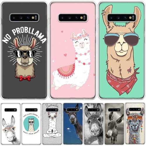 Lama Llama Alpacas Animal Donkey Phone Case For Samsung GalaxyA90 A71 A70 A51 A50 A41 A40 A30 A21 A10 A9 A8 A7 A6Plus M30S A20E