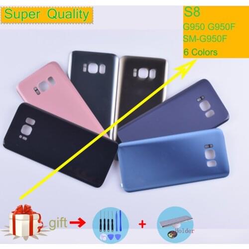 For Samsung Galaxy S8 G950 G950F SM-G950F Housing Battery Cover Back Cover Case Rear Door Chassis Shell S8 Housing Replacement