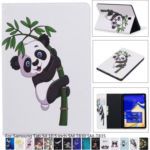 PU Leather Cover Stand Case For Samsung Tab S4 10.5 SM T830 SM-T835 SM-T835C 10.5" Tablet soft Protective Cover Shell case + pen