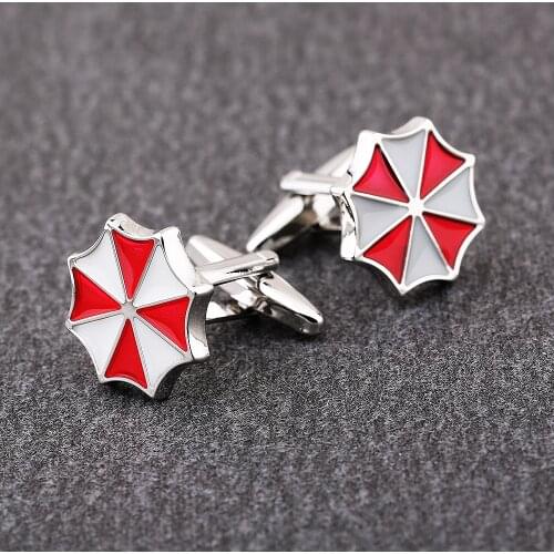 KFLK Jewelry French shirt Fashion cufflinks for mens Brand Red Clover Cuff link Wholesale Button 2020 New Wedding Male Gift
