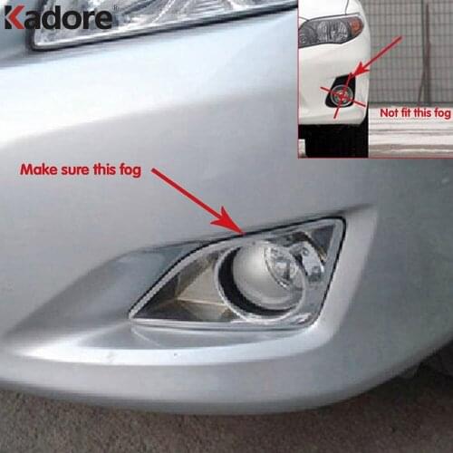 Front Fog Light Lamp Cover Trim For Toyota corolla 2008 2009 2010 2011 ABS Chrome Foglight Frame Trims Car Styling Accessories