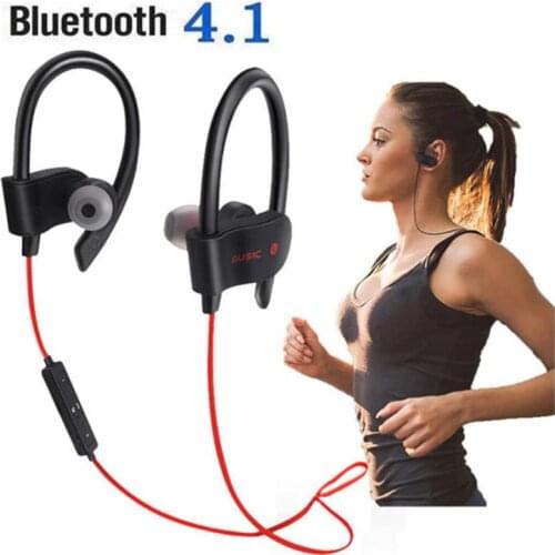 Earphone Earloop Earbuds Stereo Bluetooth-compatible Headset Wireless Sport Earpiece Handsfree With Mic For Samsung S9 Xiaomi