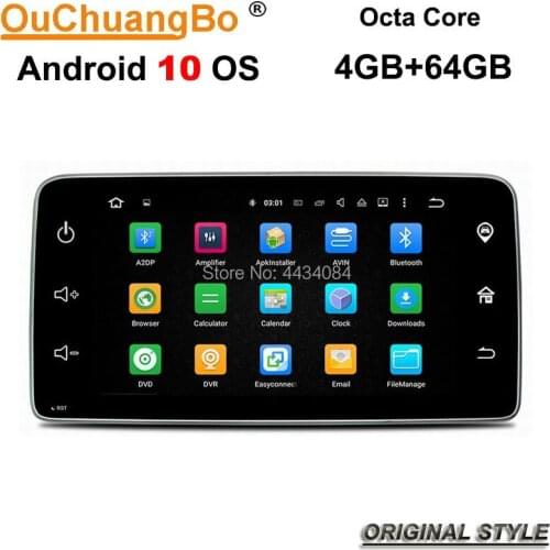 Ouchuangbo 9 Inch Audio Stereo Radio Android 10 for Mercedes Benz Smart Fortwo 2013 -2017 support WIFI BT USB 4GB 64GB 8 Core
