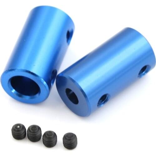 2Size Aluminum Alloy Coupling Bore 3D Printers Parts Blue Flexible Shaft Coupler Screw Part For Stepper Motor Accessories 5/ 8mm