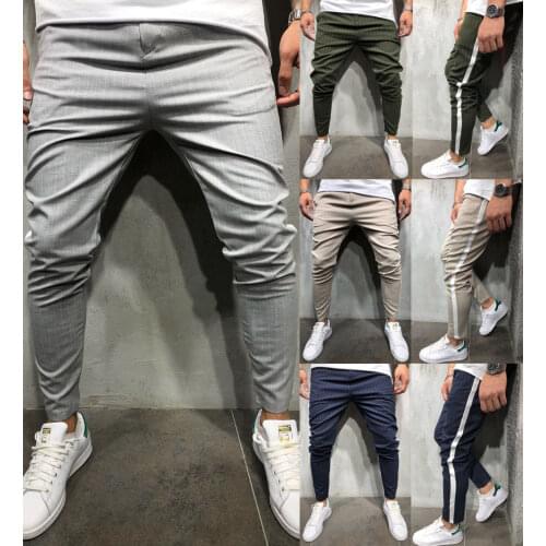 Hirigin Jogger Pencil Pants Mens Track Pants Casual Sport Gym Jogging Trousers Slim Fit Streetwear