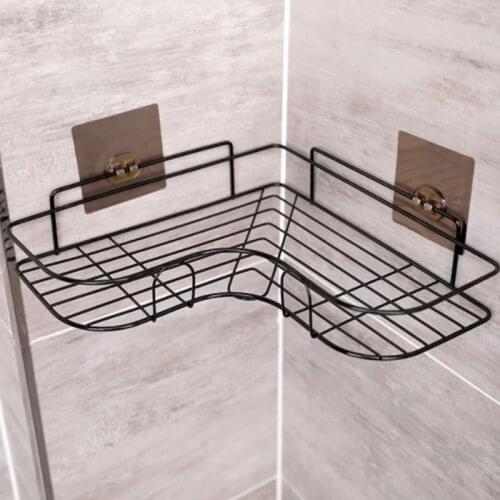 Bathroom Shelf Organizer Triangle Wall Mounts Storage Rack for Kitchen Toilet