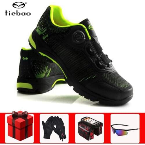 Tiebao Cycling Shoes Men Women Bicycle Professional Athletic Sneakers Self-Locking Men MTB Leisure Bike Bicicleta Carretera