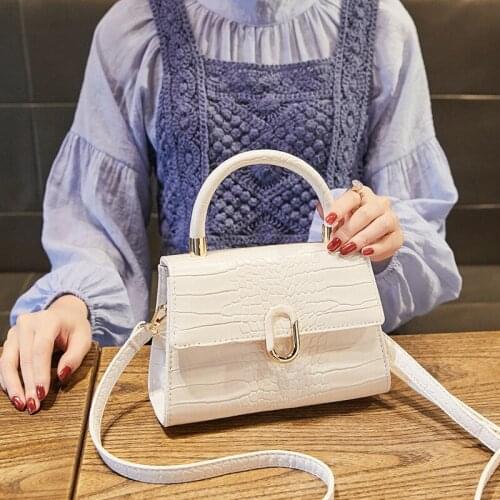Womens Bag Slant Bag Tote small square bag Temperament fashion one-shoulder bag law stick bag wallet and handbag