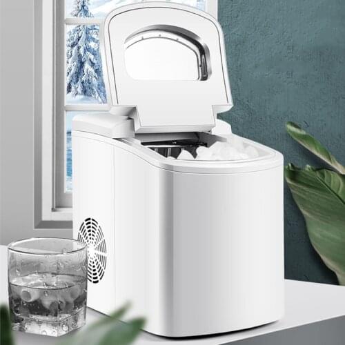 15kg domestic small round ice machine commercial mini automatic milk tea shop ice cube making machine