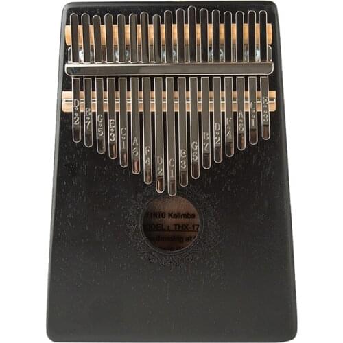 17 Key Black Color Kalimba Thumb Piano Finger Sanza Mbira High-Quality Mahogany Wood Body Keyboard Musical Instrument Best Price
