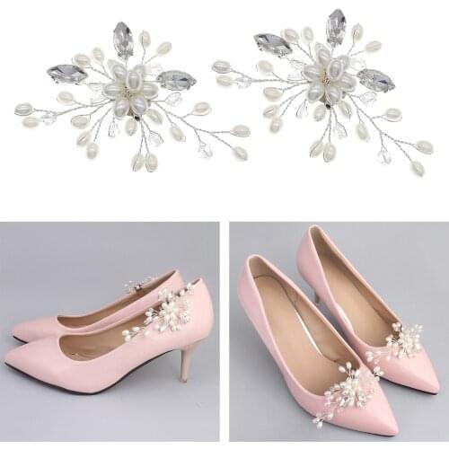 2 Packs Shoe Clips Lady DIY Prom High Heel Shoe Charms Buckle Accessories