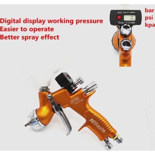 2020The New Digital Displayspray Gun Air Paint spray Gun car face paint Spray paint Gun Paint Gun 1.3/1.8 Nozzle Air Spray Gun