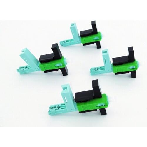 53mm 100PCS FTTH Tool Cold Connector Tool Fiber Optic Fast Connnector SC APC Fast Connector Single-Mode Connecto