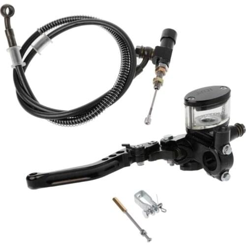 7/8" 22mm Motorcycle CNC Hydraulic Clutch Kit Lever Master Cylinder Knitting Oil Hose 125 ~ 250cc