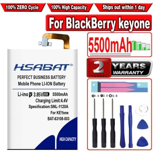 HSABAT 5250mAh TLP034E1 BAT-63108-003 Battery for BlackBerry keyone alcatel DK70 DTEK70