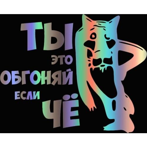 Overtaking injury car stickers. Auto parts. Decorative bumper. Window glass. Car supplies. Interesting. Polyethylene decals