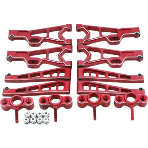 RC Car Arm with Steering Hub Carrier Set Replacement for JLB Racing J3 1/10 Scale RC Car Upgrade RC Model Part Accessory