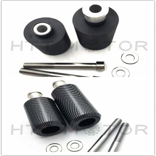 Aftermarket free shipping motorcycle parts No Cut Frame Slider Crash Protector For 2004-2011 Yamaha FZ6 Fazer FZ6S Carbon Fiber