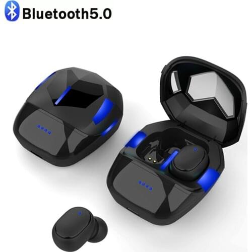 G6s Wireless Headphones Gaming For Mobile Headset With Microphone Cool LED Bluetooth-Compatible V5.1 TWS Low Latency Earbuds