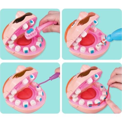Children Pretend Play Dentist Toy Set Hobbies Kids Educational Learning Toys
