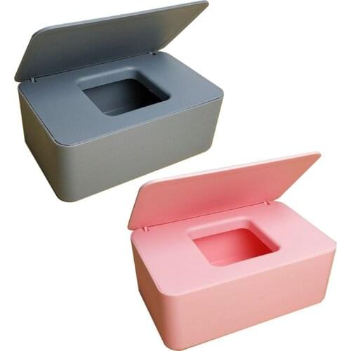 Wet Wipes Dispenser Holder with Lid for Home Office Store Dustproof Storage Box