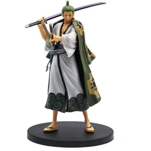 17cm Anime Luffy Sanji Usopp Zoro 3D2Y Kimono Latest Samurai Chapter Ver. PVC Action Figure New World Collect Model 4 Styles