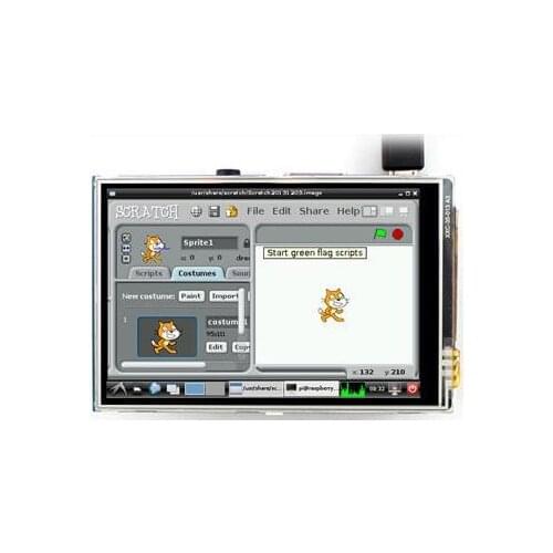 IPS 3.5 inch SPI TFT LCD Resistive Touch Screen 320*480 for Raspberry pi3 B