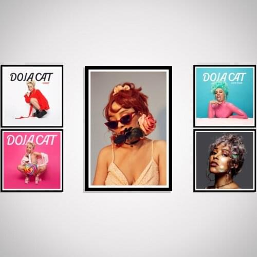 Hip Hop Rap Singer Music Star Doja Cat Art Picture Canvas Painting Poster For Bedroom Living Sofa Wall Home Decor