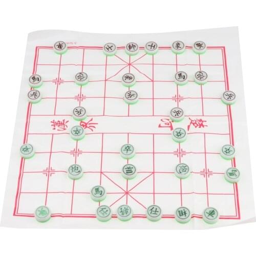 Chinese Chess-Xiangqi Children Chess Puzzle Game Playset Home Leisure and Entertainment Board Game