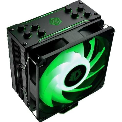 ID-COOLING RGB CPU Cooler AM4 CPU Cooler 4 Heatpipes CPU Air Cooler 120mm PWM Fan Air Cooling for Intel/AMD (SE-224-XT RGB)