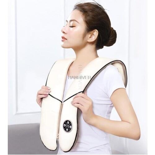 Electric Heating Neck Massager Car Home Infrared KneadingTherapy Ache Shoulder Back Massageador Relax Massage the shawl with a b