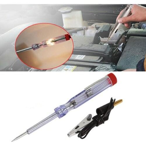 Voltage Continuity & Current Tester - 6-12 V DC / 24 V Circuit - Heavy Duty -Long Probe Tester W/Indicator Light