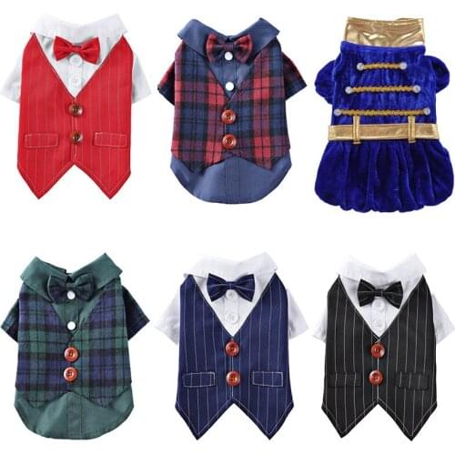 Hallowee Pet Clothes Dog Costume Wedding Dress For Cat Suit Outfit Dress Up Jacket Personality Cosplay Dog Tuxedo Party Pet Coat