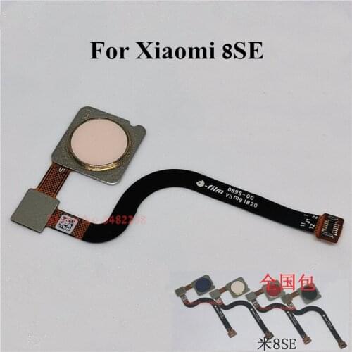 Original Fingerprint Sensor Connector For Xiaomi 8SE MI8SE M8SE Home button Fingerprint Scanner Sensor unlock Button Flex cable