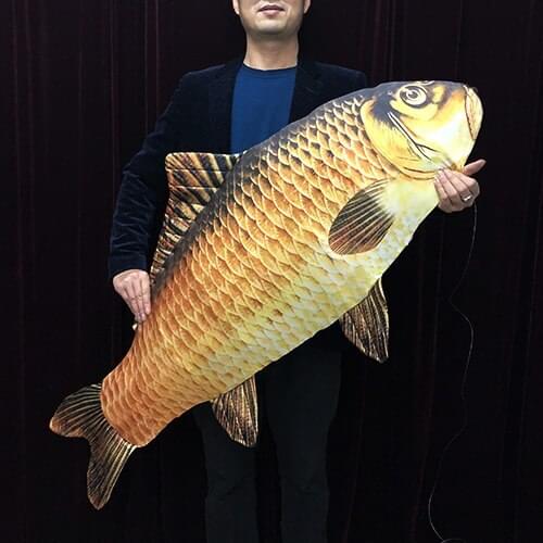 Appearing Fish (130cm,Large) Magic Tricks Fish Appear From Bag Magia Magician Stage Illusions Gimmick Props Mentalism 2018 New