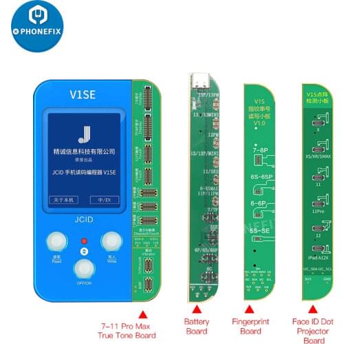 JC V1S Dot Matrix Repair For iPhone Face ID Not Available Fix Photosensitive Original Color Touch Battery Fingerprint Programmer