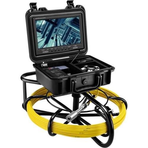 1000TVL 23mm Lens Industrial Endoscope 9"LCD 20M Cable Pipeline Inspection Camera System Used for Pipeline Inspection