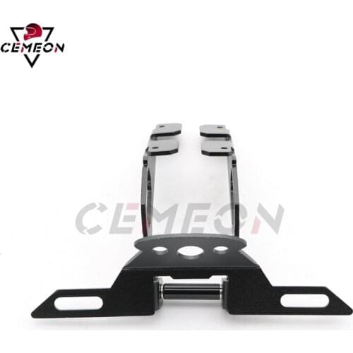 For Motorcycle Kawasaki Z650 Ninja 650 2017-2020 DMV folding Modified Short Tail License Plate Rear License Plate Frame
