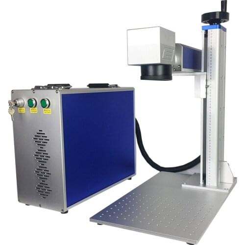 Lowest ! 50w raycus fiber laser marking machine metal laser engraver marker ring rotary device option