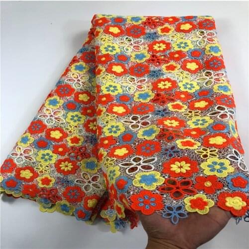 2020 New Arrival guipure lace fabric with stones,high quality african cord lace fabric for wedding dress GPL001