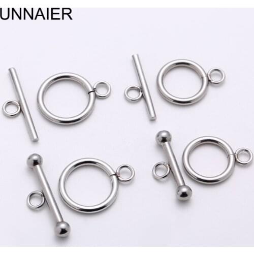 5set/lot bracelet connecting ring necklace connecting buckle bone T buckle word buckle titanium steel diy accessory material