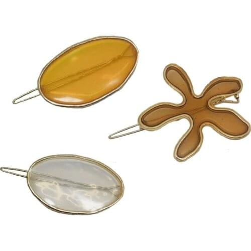 Alloy Geometric Transparent hairpins Vintage hair Clips For Women