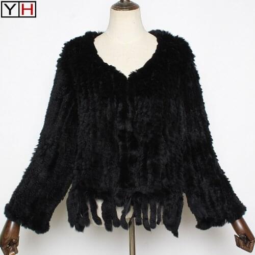 YH Black Fur Coats