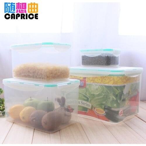 Green rectangle mint green preservation box kitchen storage box food preservation box can be used in microwave oven refrigeratio