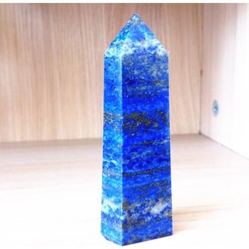 1pcs natural quartz crystal Lapis lazuli stonewand natural stone and mineral Christmas home decoration gifts